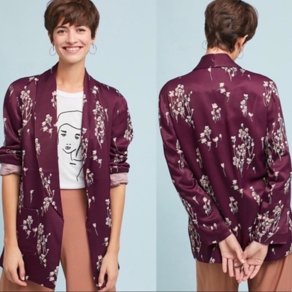 Anthropologie Jackets & Blazers - Anthropologie ett:twa Tavie Floral Kimono Blazer S